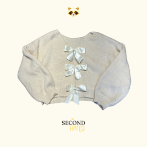 Cardigan/Sweater Crema Tejido